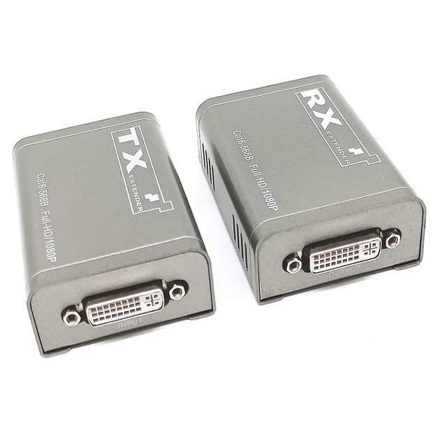 Extension DVI M-DH60 60 m 1080P sur Cat6 avec PoC HDCP1.2