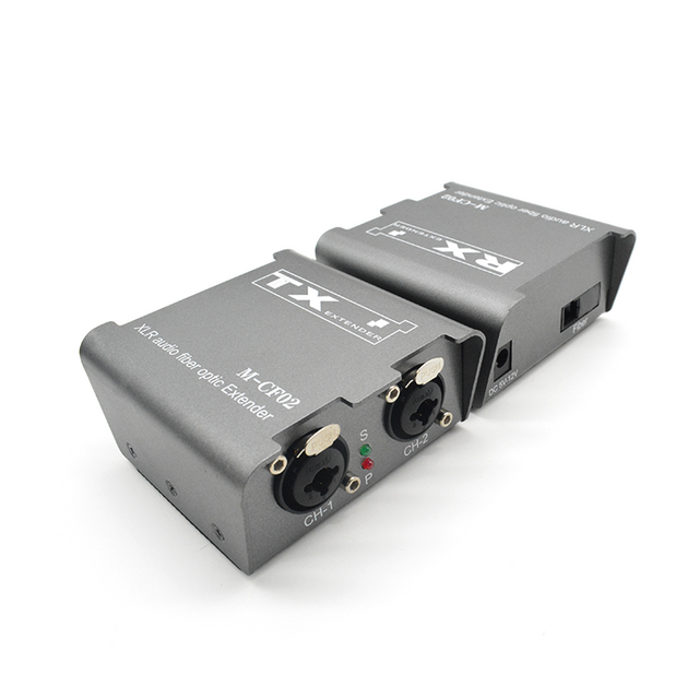 M-CF02 Digital Two-way XLR Audio Fiber Extender