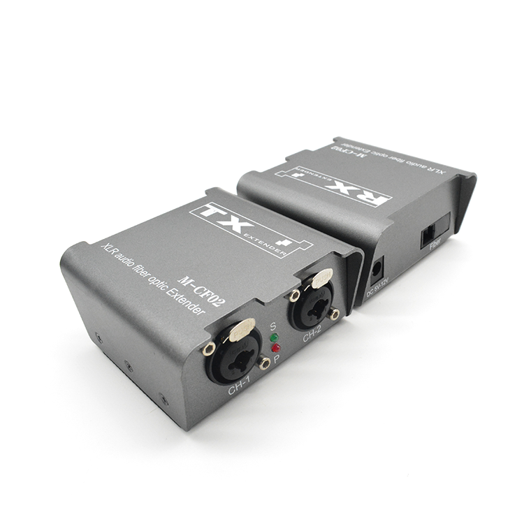M-CF02 Digital Two-way XLR Audio Fiber Extender