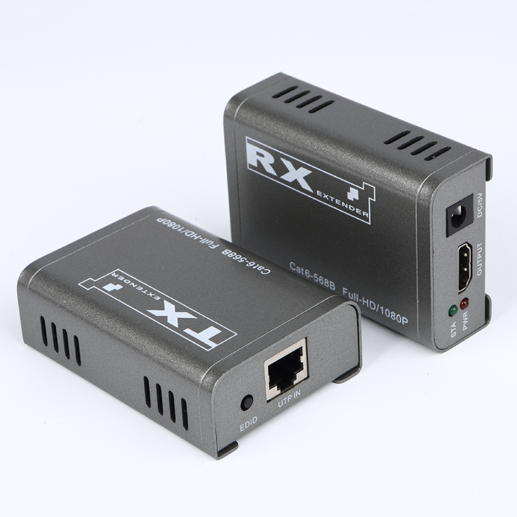 M-HD60 60M High-Definition CAT6 Extender 1080P HDCP1.2 ESD Protection Audio Video Transceiver