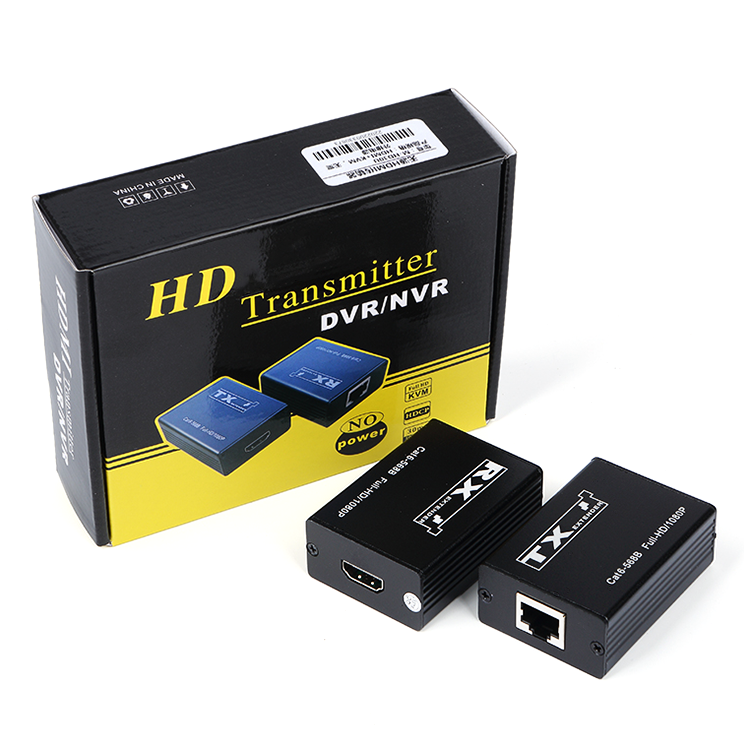 M-HD30 30m 1080P HD Extender Cat6 Cable Plug Play No Power for Security System