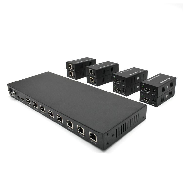 M-HD608 موسع HD 8 منافذ عبر Cat6