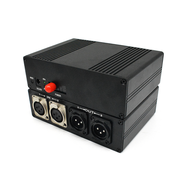 M-CF202 Bi-directional Digital Two-way XLR Audio Fiber Extender