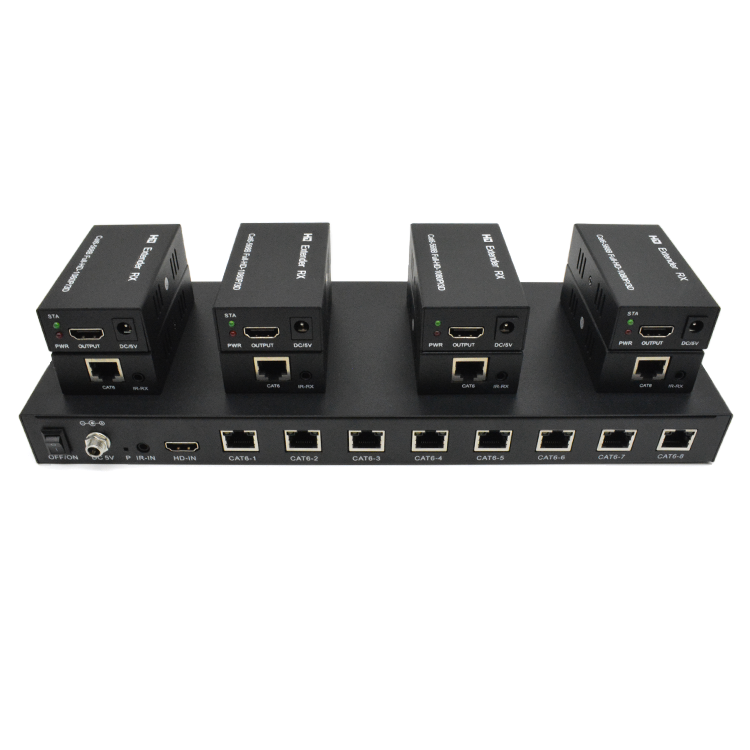 M-HD608 موسع HD 8 منافذ عبر Cat6