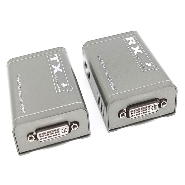 Extension DVI M-DH60 60 m 1080P sur Cat6 avec PoC HDCP1.2