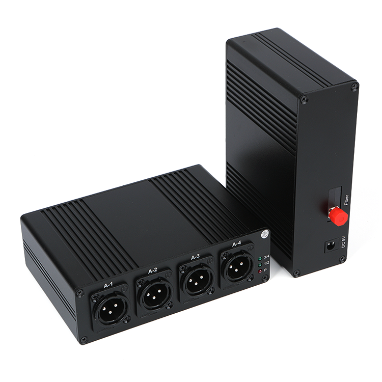 M-CF04 Digital Four Channels XLR Audio Fiber Extender