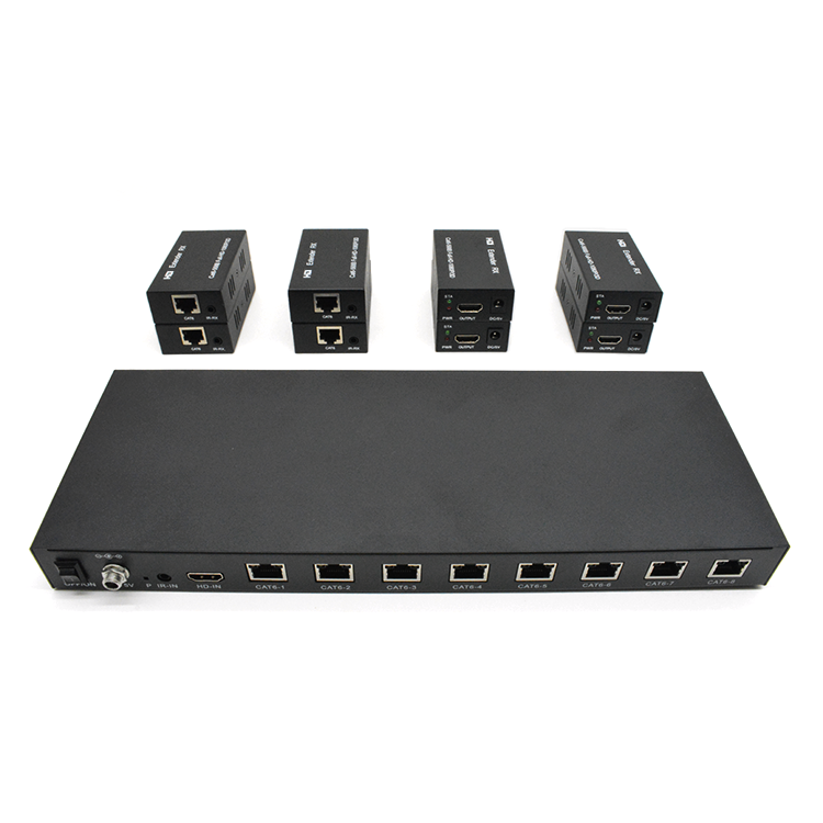 M-HD608 موسع HD 8 منافذ عبر Cat6