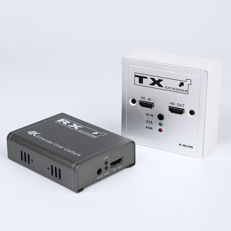 M-HK100B 4K@30Hz 100M Plug & Play Wall Plate Signal Extender