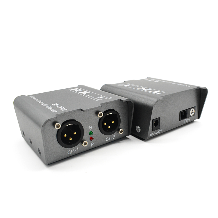 M-CF02 Digital Two-way XLR Audio Fiber Extender