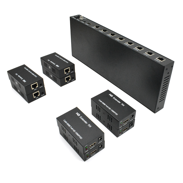 M-HD608 موسع HD 8 منافذ عبر Cat6