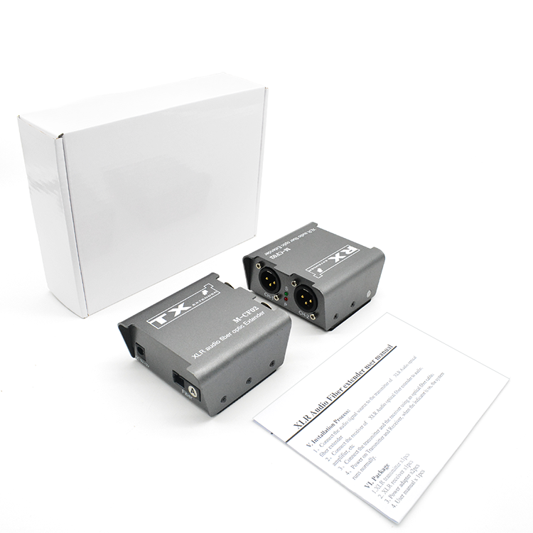 M-CF02 Digital Two-way XLR Audio Fiber Extender
