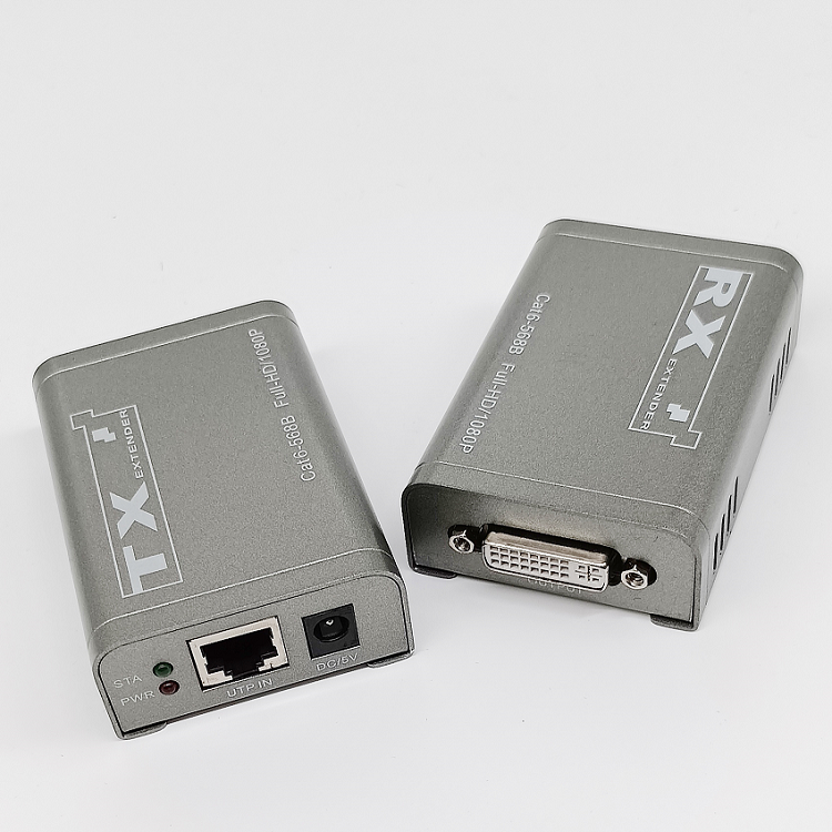 M-DH60 60m 1080P DVI Extender Over Cat6 with PoC HDCP1.2