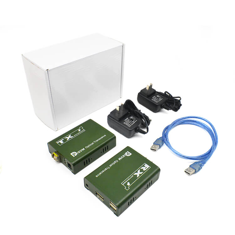Package of M-DP200U, it contains 1 DP&nbsp;transmitter, 1DP&nbsp;receiver, 1USB cable, 2 Power adapters and 1 User manual