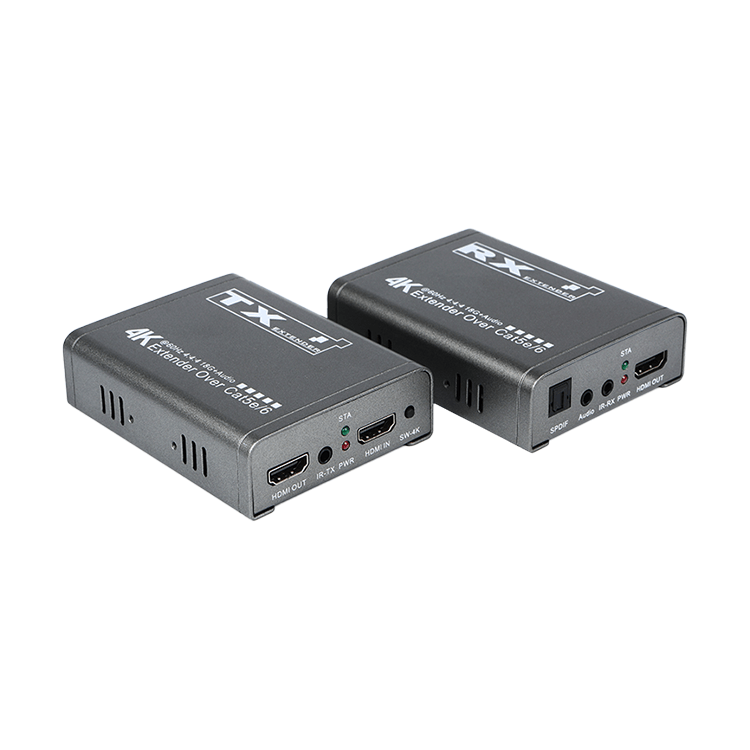 【M-HK60】4K IR Loop Output Independent Audio Cat5e/6 HD Extender