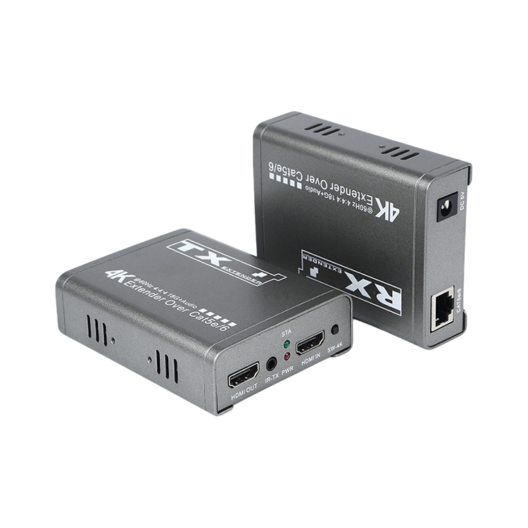 【M-HK60】4K IR Loop Output Independent Audio Cat5e/6 HD Extender