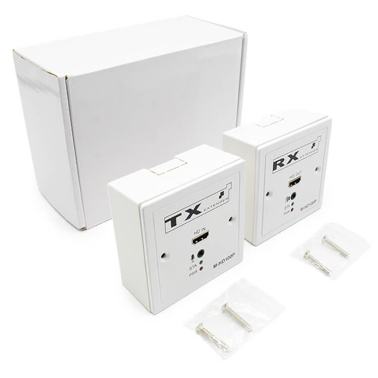 M-HD100P 86 Panel TCP/IP POE Cat5e/6 HD Extender