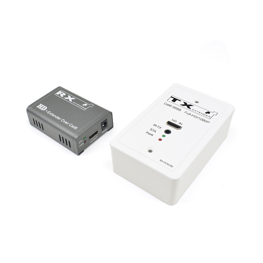 M-HD60M 120-Type Panel POC IR Cat5e/6 HD Extender