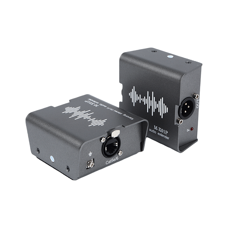 【M-X01P】One-Way Cat5e/6 XLR Audio Extender