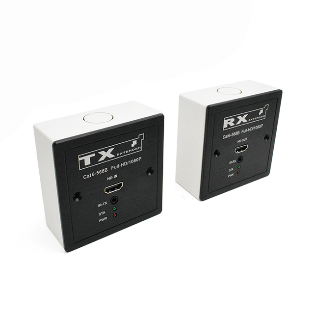 【M-HD60BP】86 Panel POC IR Cat5e/6 HD Extender