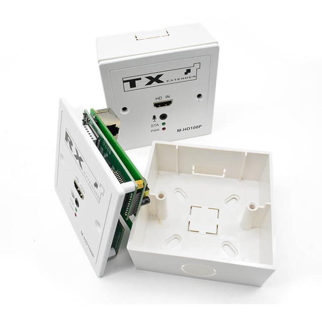 M-HD100P 86 Panel TCP/IP POE Cat5e/6 HD Extender