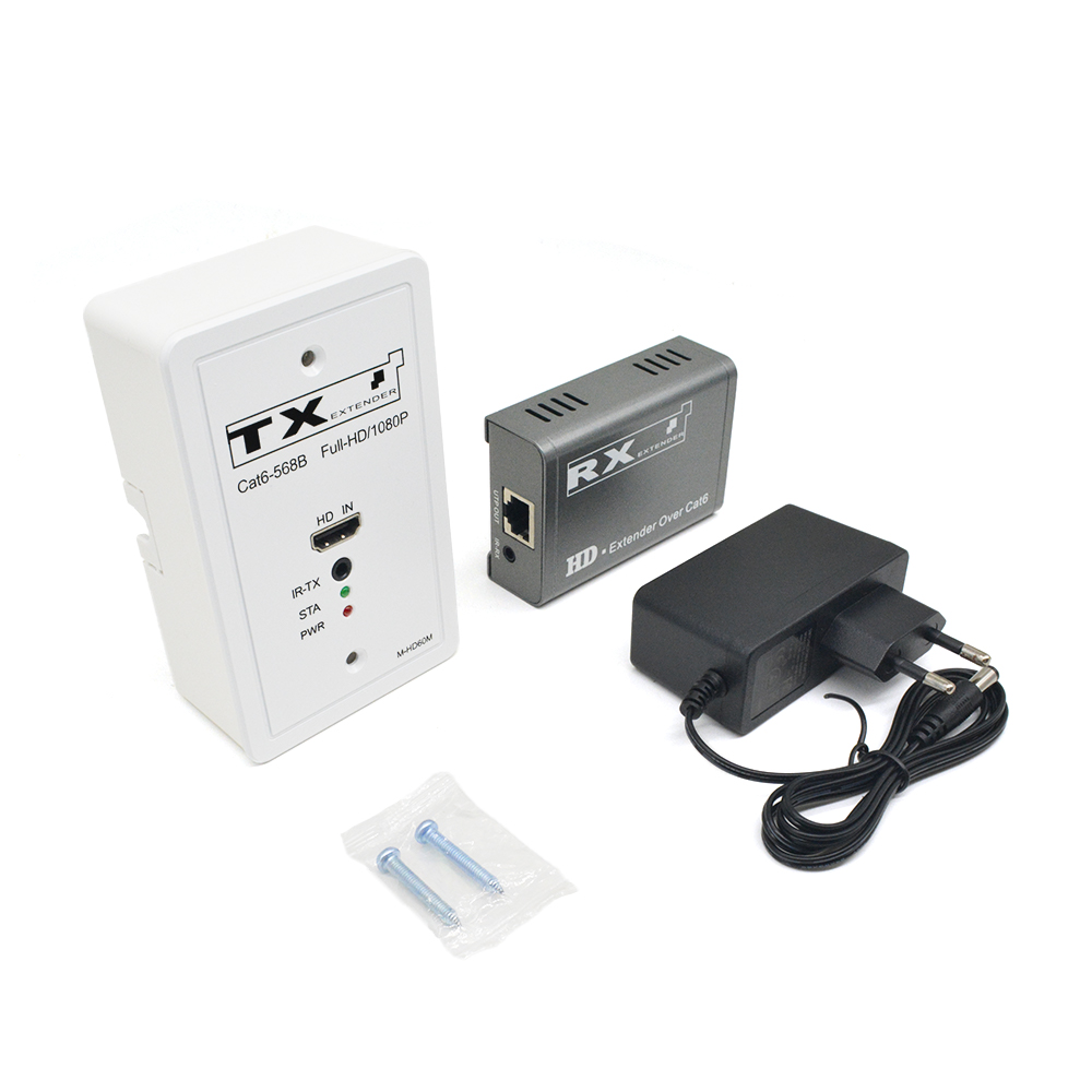 M-HD60M 120-Type Panel POC IR Cat5e/6 HD Extender