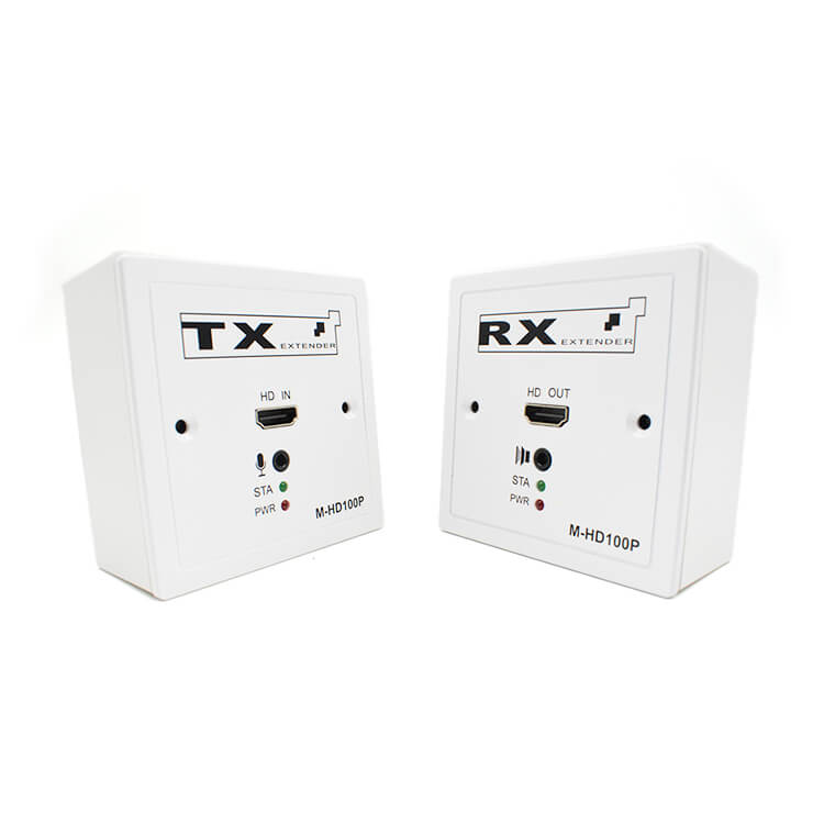 M-HD100P 86 Panel TCP/IP POE Cat5e/6 HD Extender