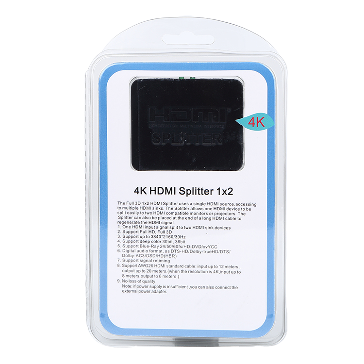 【M-HD102PB】4K Full 3D Full HD 1x2 HD Splitter