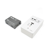 Top-down view of 120-type HDMI extender wall plate showing casing depth for in-wall installation.