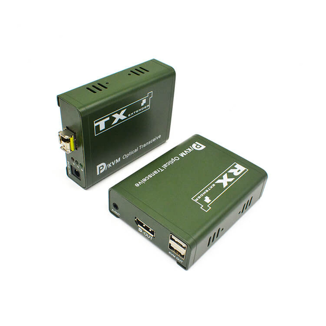 Uncompressed DP fiber extender 45-degree angled product shot