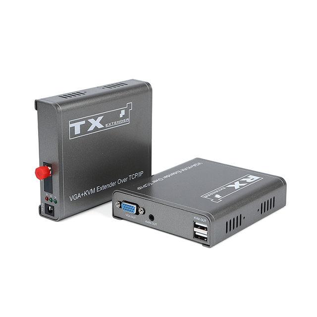 【M-VF100U】SC/FC KVM VGA ファイバーエクステンダー
