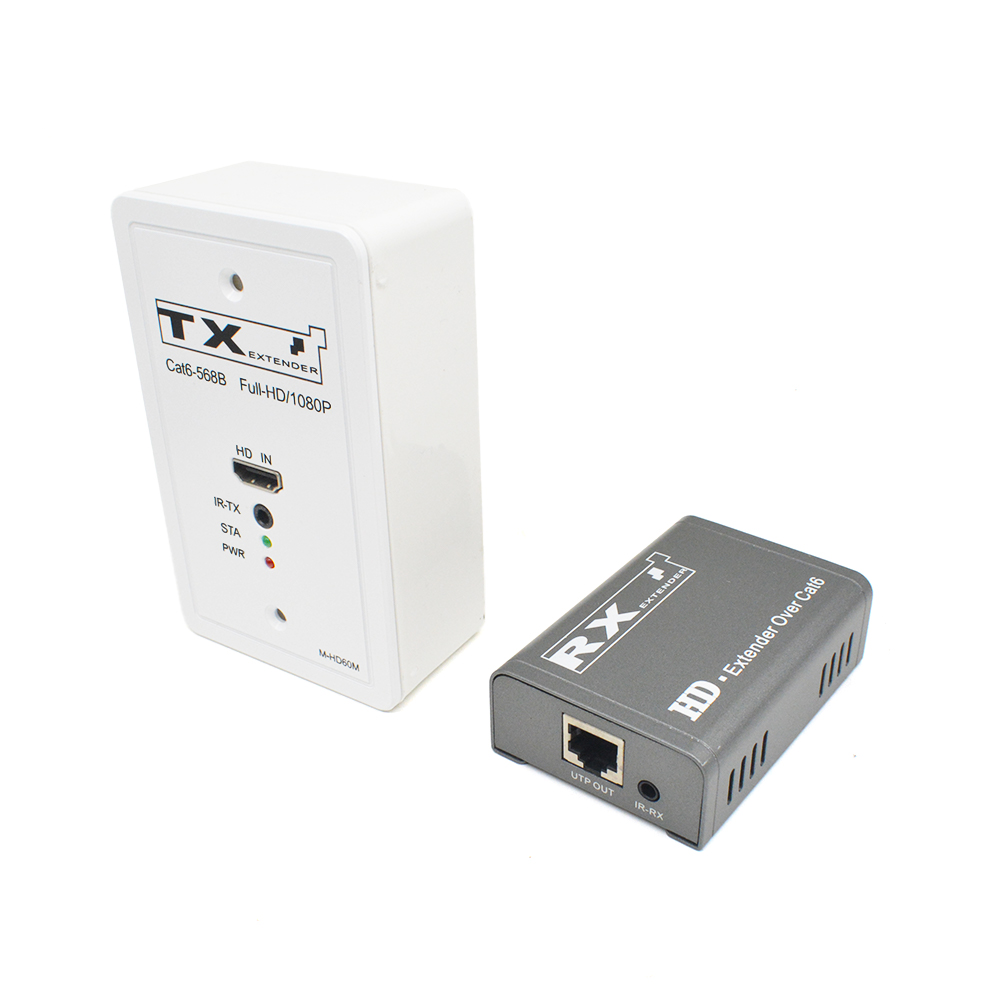M-HD60M 120-Type Panel POC IR Cat5e/6 HD Extender